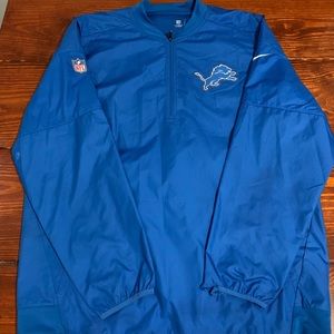 Detroit Lions Honolulu Blue Nike Quarter Zip